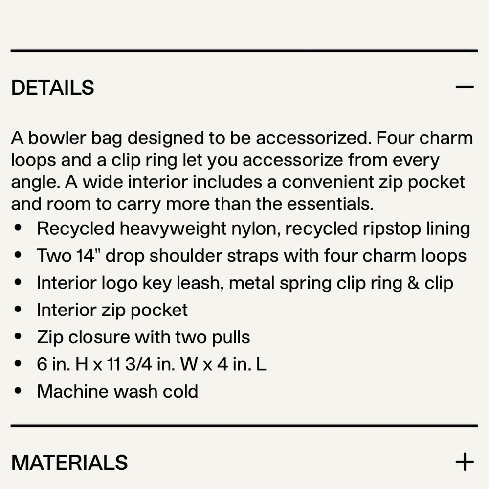 Baggu Nylon Bowler Bag - Picture 2 of 5